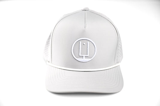 Silver and White Rope Hat