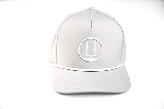 Silver and White Rope Hat