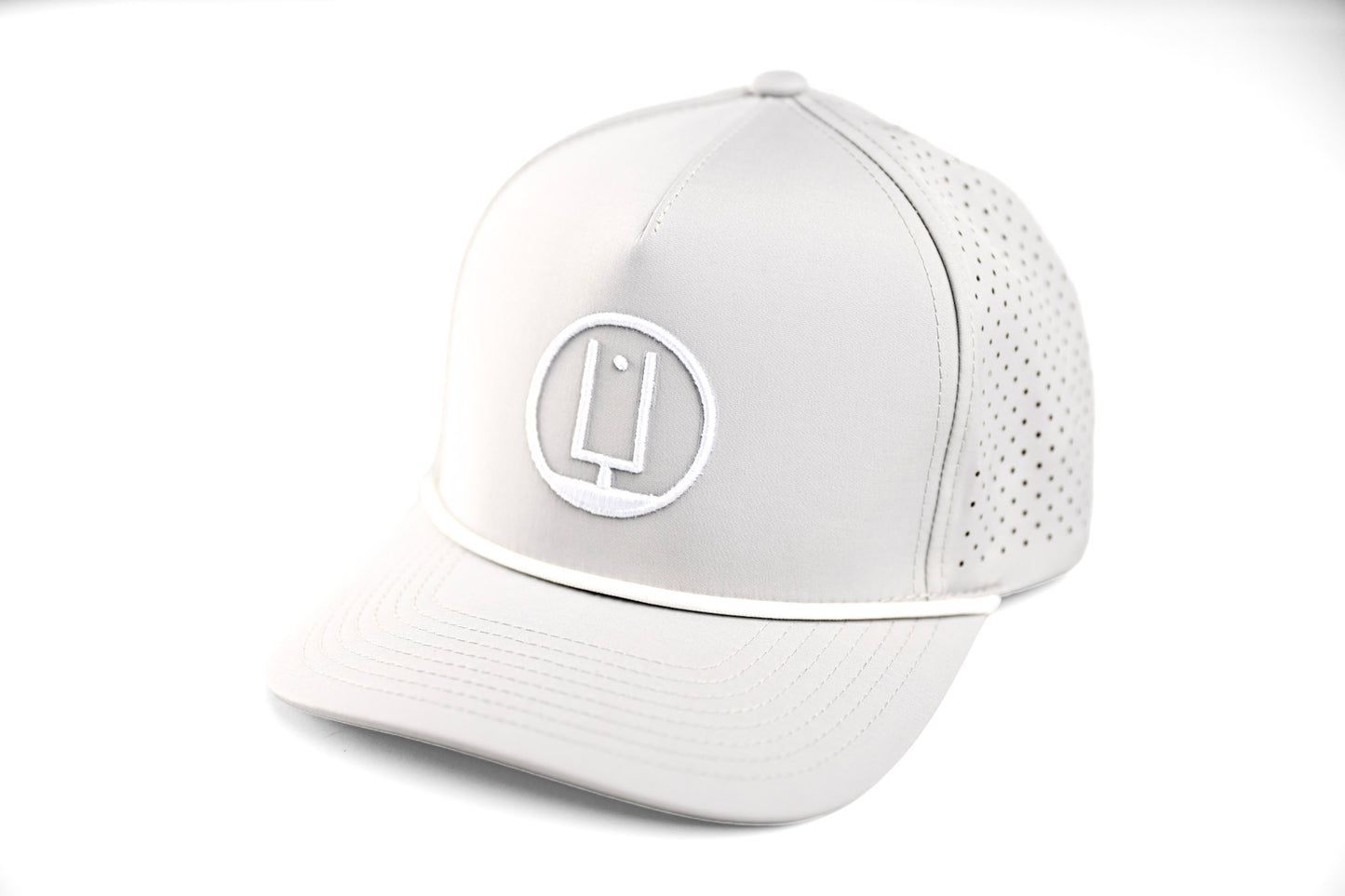 Silver and White Rope Hat