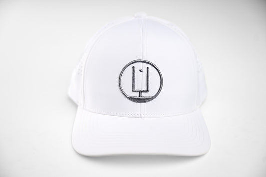 White and Silver Cap