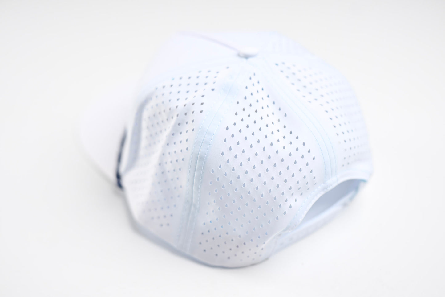 White and Navy Uprights Rope Hat