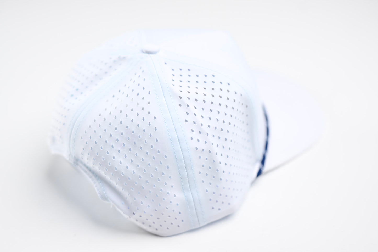 White and Navy Uprights Rope Hat