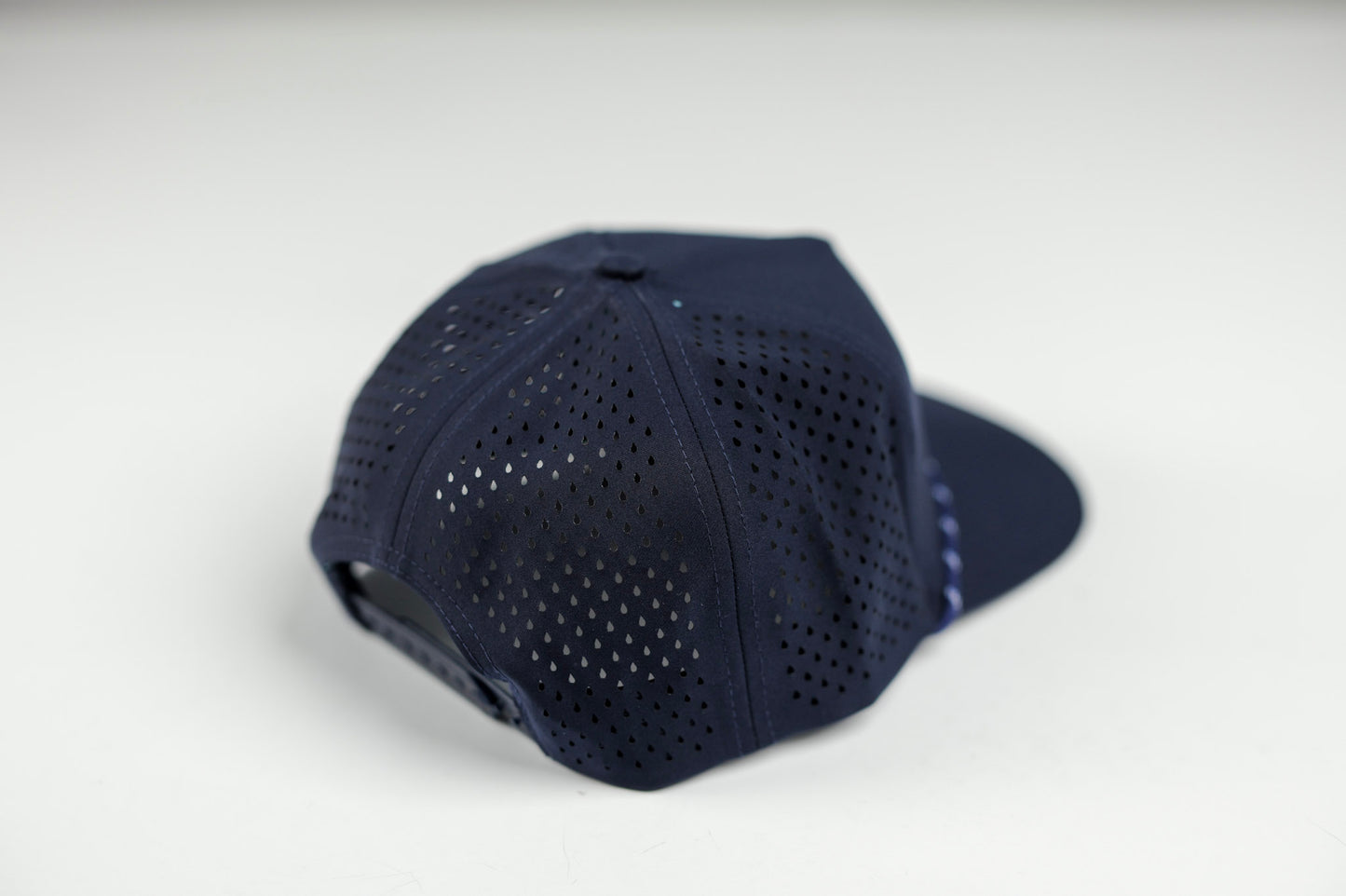 Navy and White Upright Rope Hat